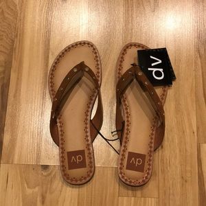 NWT Brown and gold sandals